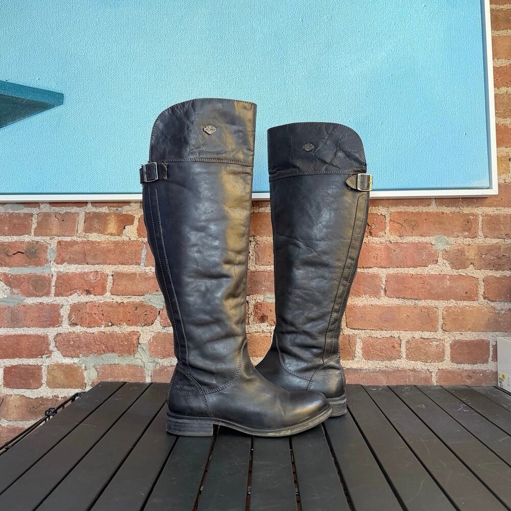 Harley Davidson Monique Tall Biker Moto Boot
